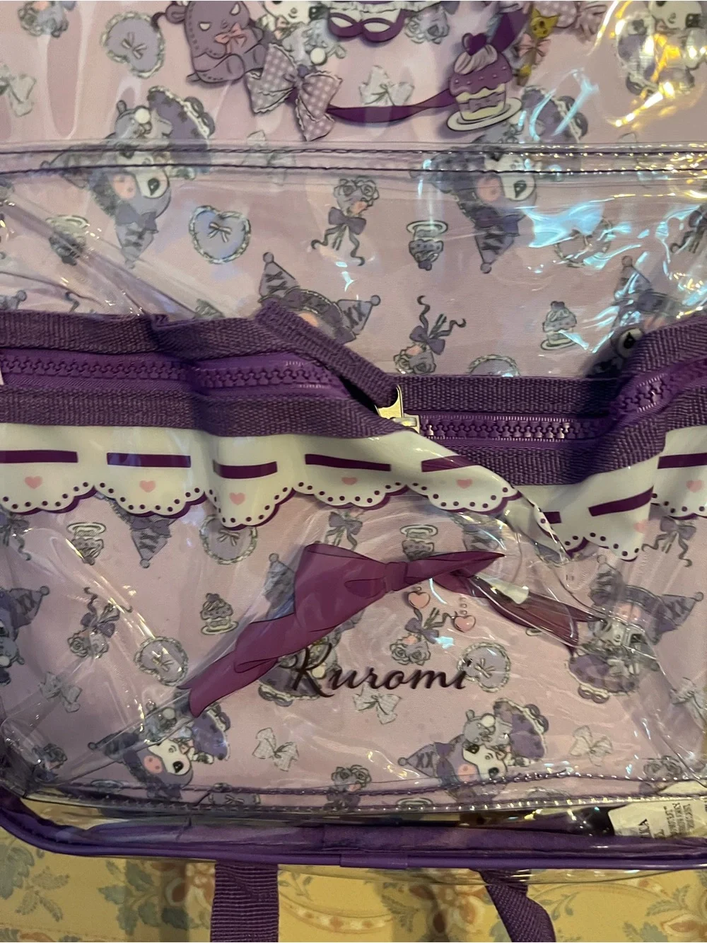 Sanrio Hello Kitty and Friends Kuromi Lolita Clear Full-Size Backpack